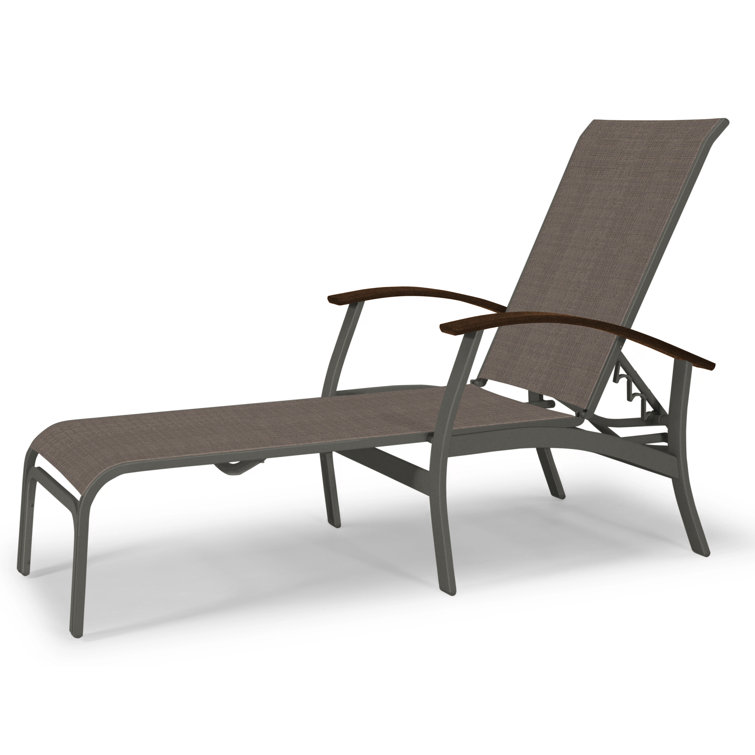 Askar Outdoor Rust-Resistant Metal Chaise Lounge