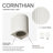 Artisan Concrete Collection Corinthian Wall Sconce Fixture Cream White