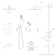 12 inch Shower Faucet System Wall Mounted Rainfall Shower Head with Handheld Sprayer Waterfall Tub Spout and Rough-in Valve