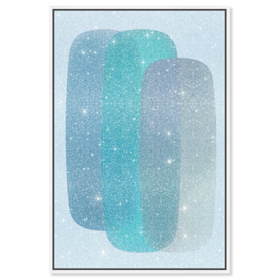 Teal Gradients Print by Oliver Gal