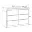 Commode décorative à 6 tiroirs Curved Edge-1771694876