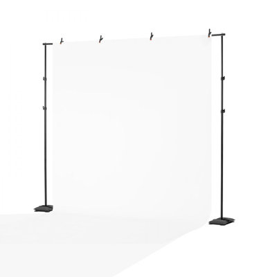 Support de fond de studio photo réglable de 2,6 x 3 m, support portable avec 7 barres transversales, support robuste pour écran de projection, studio photo/vidéo et fêtes.