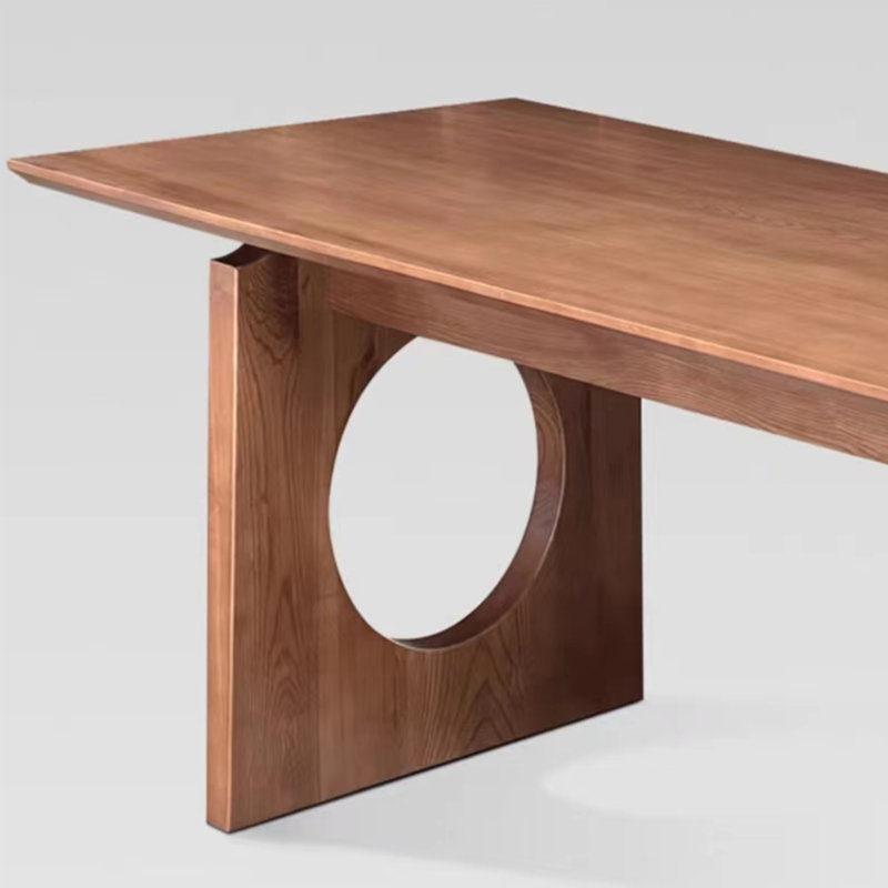 Modern Design Solid Ash Wood Dining Table, 29.53"H x 70.87"L x 31.5"W