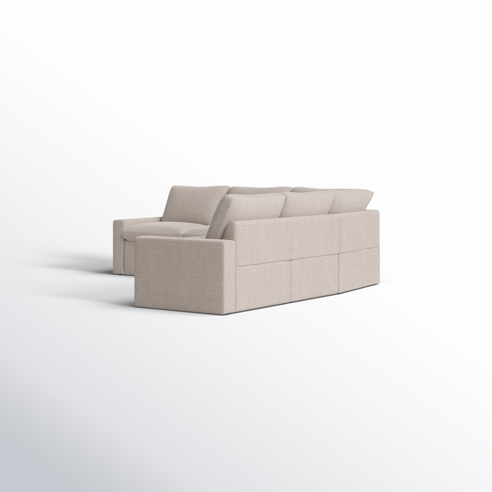 Downing Reversible Corner Sectional, Laken Stone Performance Weave