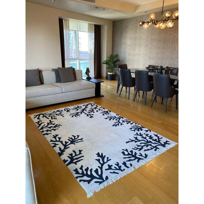 Tapis Lao avec envers antidérapant, Rectangle 5 pi 11 po x 8 pi 2 po