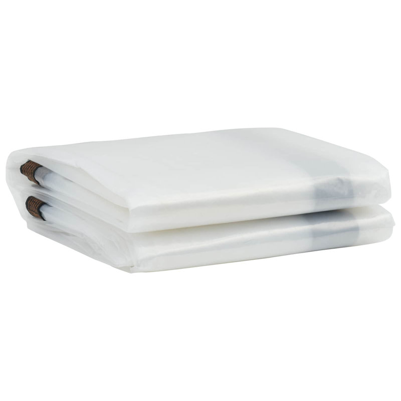  Bâche avec œillets en polyéthylène transparent 9,84 x 9,84 pi