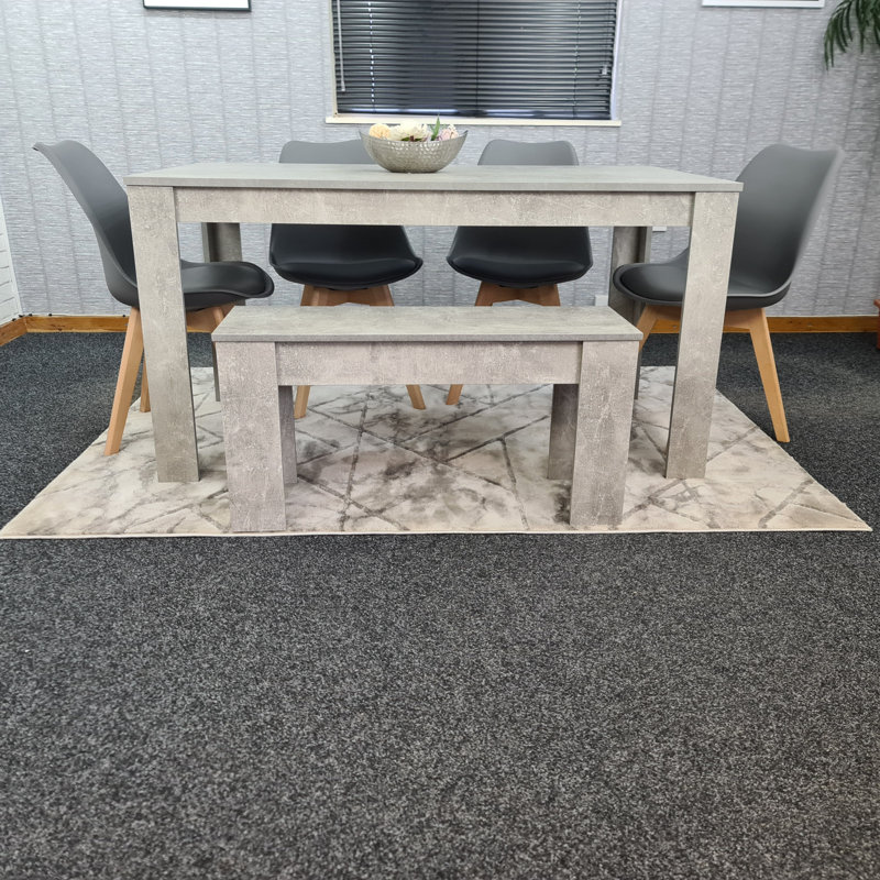 Oneridge 6 - Person Dining Set, Dark Grey, 75cm H x 140cm W x 80cm D