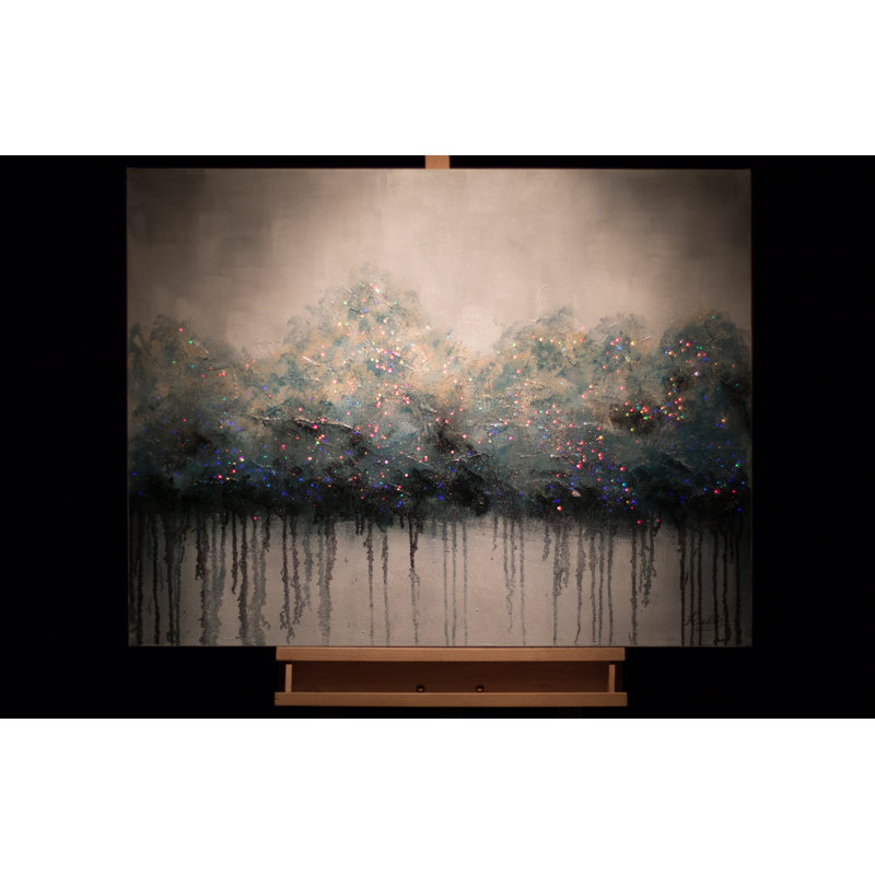 Impermeable Forest Hand -Painted Acrylic Painting