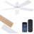 46" 5-Blade Ceiling Fan With Led Light Kit And Remote Control-1977167547-1972329155