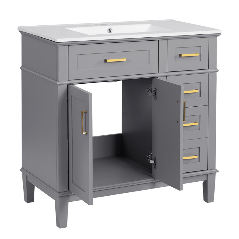 Meuble-lavabo moderne 36 "avec lavabo en céramique