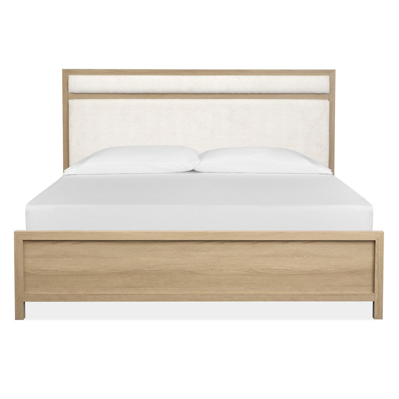 Wentworth King Upholstered Panel Bed, Sandstone Beige, King