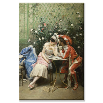 " Masqueraders " by Raimundo De Madrazo Y Garreta