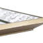 Miroir rectangulaire polyvalent argent antique avec des détails floraux exquis pour la décoration intérieure