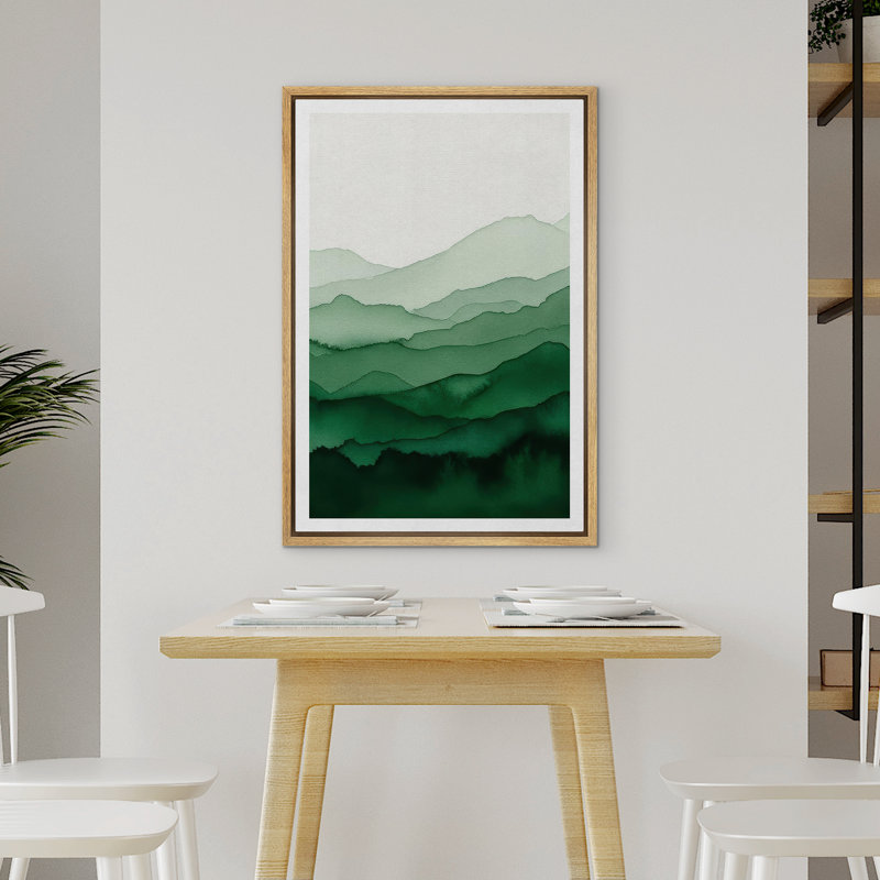 Reproduction d'art abstrait sur toile encadrée pour décoration intérieure moderne, H 24 po x l 16 po, Naturel