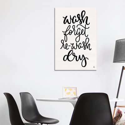 Wash And Forget by Fearfully Made Creations - Wrapped Canvas Print