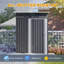 5x3 FT Outdoor Storage Shed – Steel, All-Weather Resistant, with Ventilation & Accessory Kit