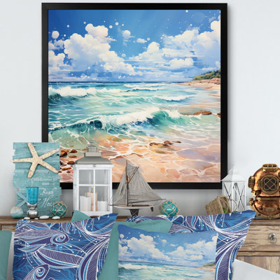 Relaxing Beach Breezes II - Nautical & Beach Canvas Print