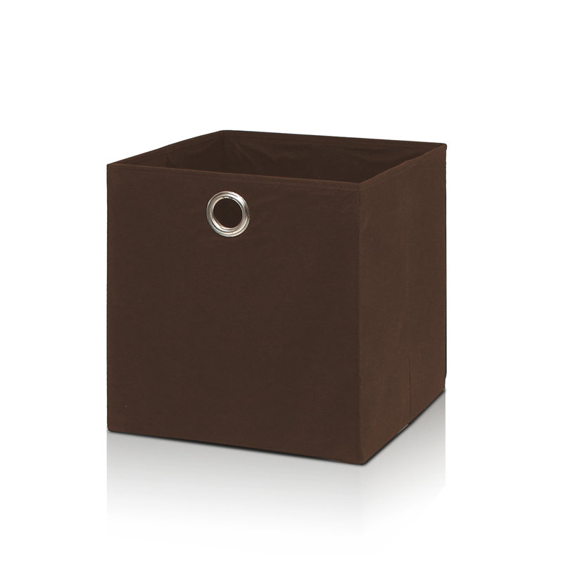 Rebrilliant Fabric Decorative Bin, Espresso