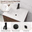 Ensemble de meuble-lavabo en bois 25 pouces avec tablette ouverte et évier et drain escamotable Latitude Run®