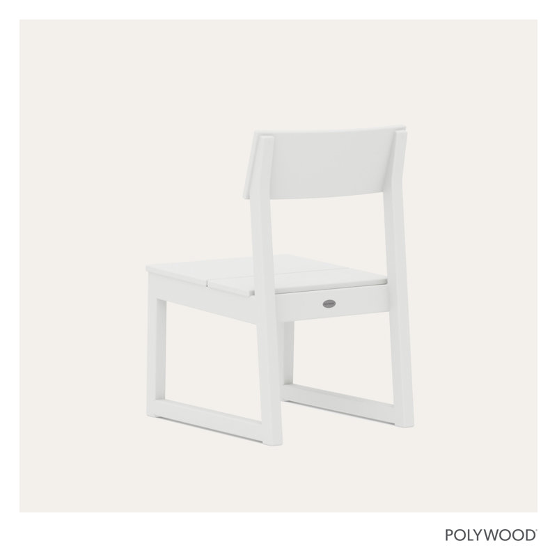 Chaise d'appoint de salle à manger EDGE, Blanc