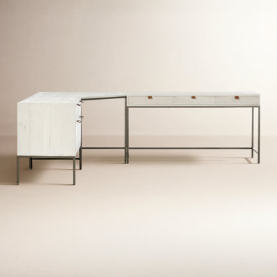 Loki Desk System With Wide Filing Cabinet