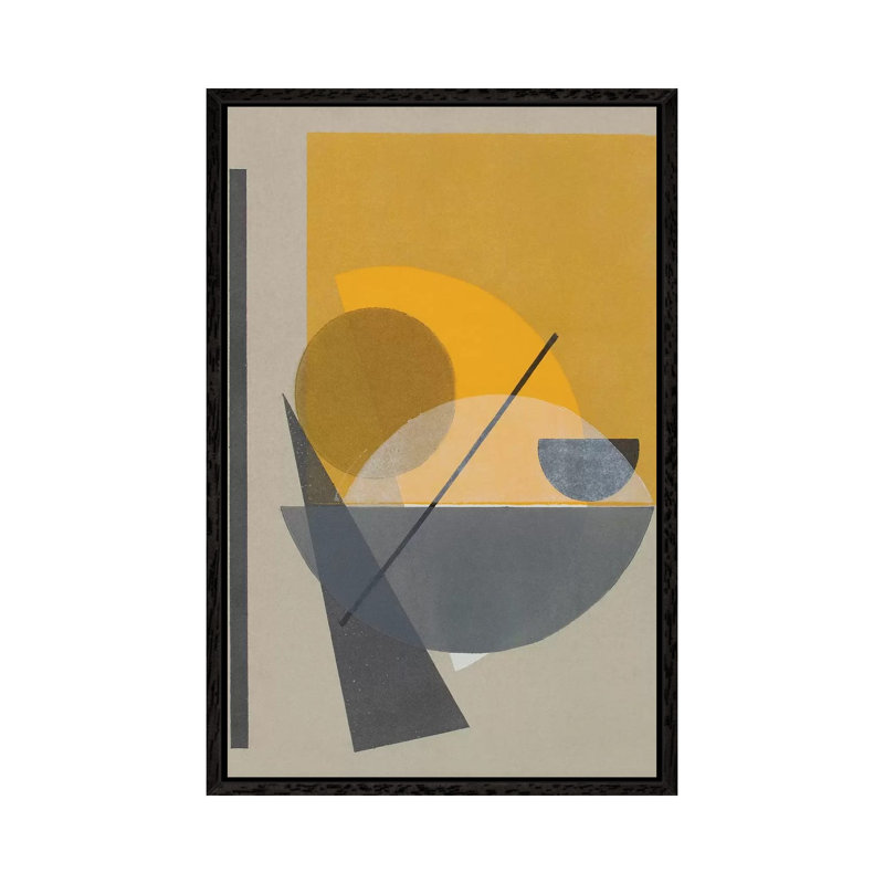 Homage to Bauhaus II 1 Piece Wall Art on Canvas, 66.04 cm H x 45.72 cm W, Black Framed