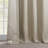 French Pleated Textured Faux Linen Room Darkening Curtains for Bedroom & Living Room Curtains - Single Panel Window Curtains-1909673965-1909673879