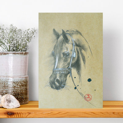 Art mural majestueux, cheval traditionnel élégant