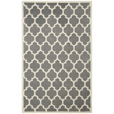 Tapis en laine touffeté à la main Carolene