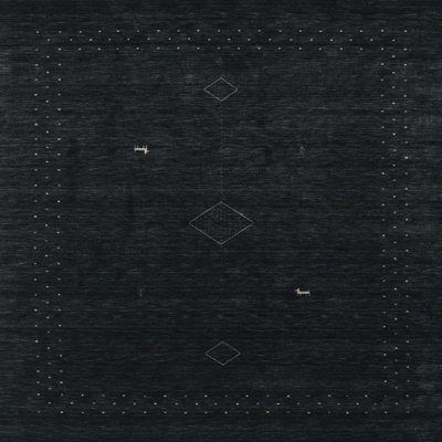 Tapis noir Abstract
