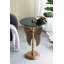 Table d'appoint 15,5 x 15,5 x 24 po avec aile d'ange dorée