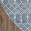 Tapis bleu marocain lavable à la machine Kittie-882523819