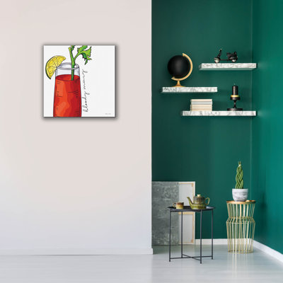  «Bloody Mary» par Susan Ball, art mural sur toile, 26 po x 26 po
