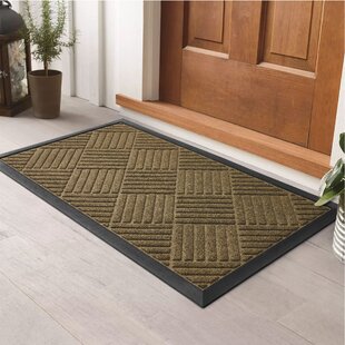 Classic Rubber & Coir Doormats, Ornate Bordered Mat for Outdoors, Dirt  Trapper