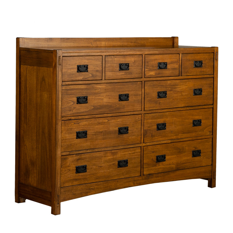 Orpha 10-drawer Solid Wood Double Dresser