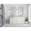 Boston 72 po X P 22 po De salle de bain double en albâtre Quartz gris perle