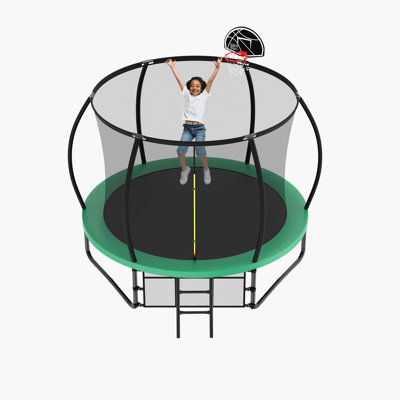Beyong Round Backyard Trampoline with Safety Enclosure