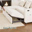Canapé-lit en forme de U, canapé-lit convertible 4 places avec inclinaison à 4 niveaux, ports USB / Type-C, méridienne réversible et poches latérales, assemblage sans outil pour le salon-1166750808