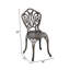 Chaise d'appoint d'extérieur en métal Gaige