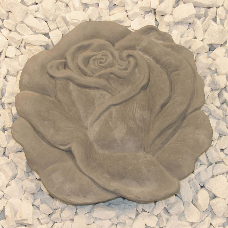 Rose Stepping Stone, Antique Gray