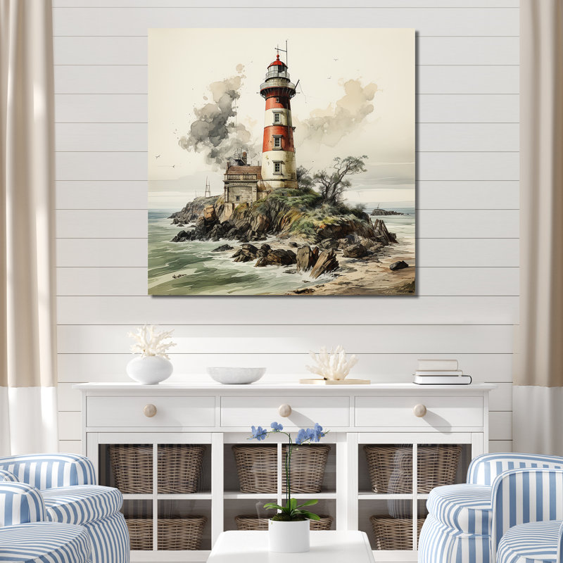 Phare Moody Scenery, Toile tendue, H 24 po x l 24 po