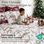 Ensemble de literie réversible Southshore Fine Linens White Christmas, 7 pièces, comprenant 1 courtepointe, 2 taies d'oreiller king, 2 taies d'oreiller carrées, 1 coussin décoratif et 1 housse de coussin, taille king/california king-102595331