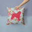 Coussin décoratif intérieur/extérieur bleu shabby élégance Tibetial Mastiff-14983092