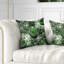 Paysage exotique vert fractal - coussin abstrait imprimé-29604268-29604265