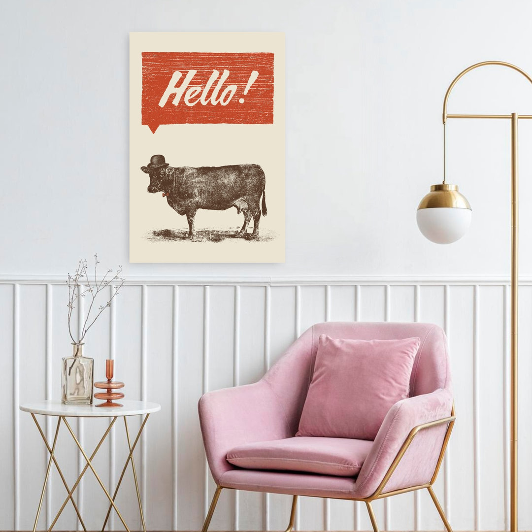 Hello Abstract Contemporary Landscape Nature Wall Art Print