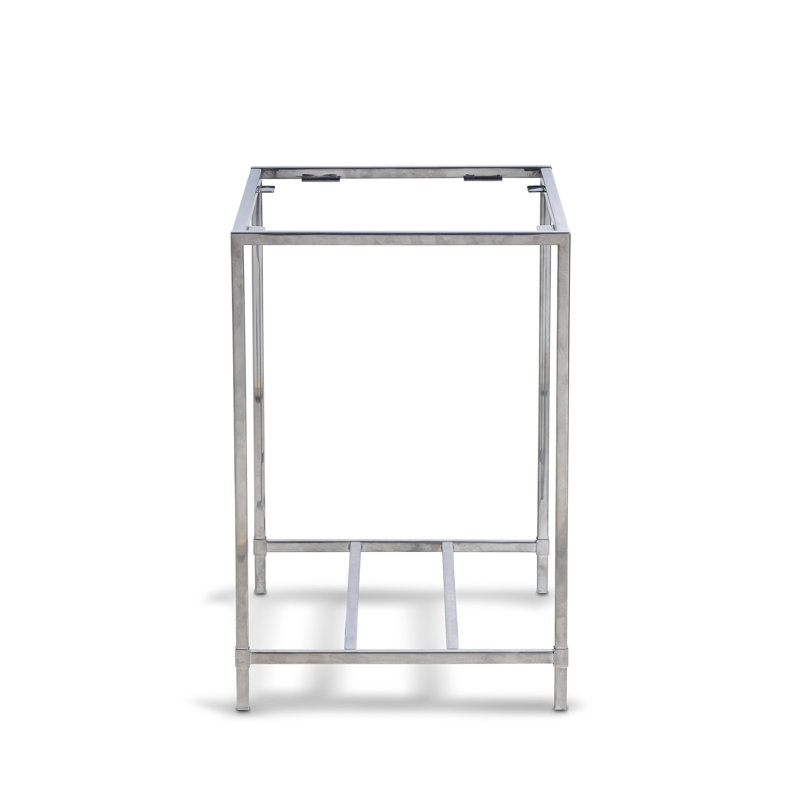 St. Tropez End Table, Mirrored Silver