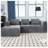 2 - Piece Chenille No Frame Compressed Sectional-653035644