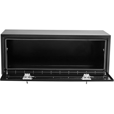 36x18x18in Steel Truck Tool Box, Waterproof Diamond Plate Storage with T-Handle Lock