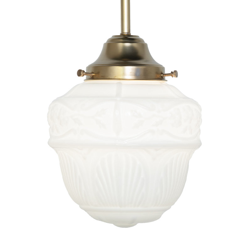 8" Wide Revival Schoolhouse Rochelle Globe Mini Pendant