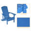 Ensemble de 2 chaises Adirondack en PEHD de conception ergonomique Bucareli Bucareli pour terrasse de jardin-1000453419